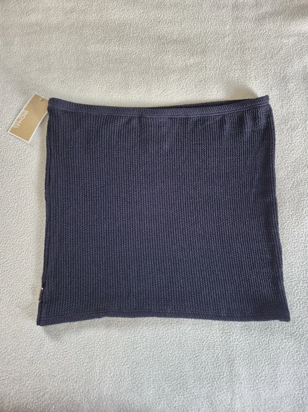 Michael Kors Navy Textured  Mini Skirt, size L (Bottom Piece from 2 -Piece Set)